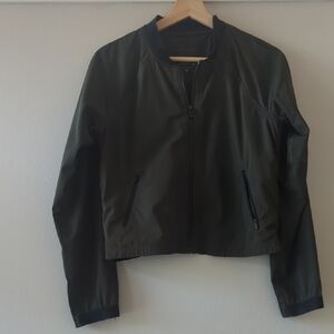 Athleta Dark Green Bomber Jacket